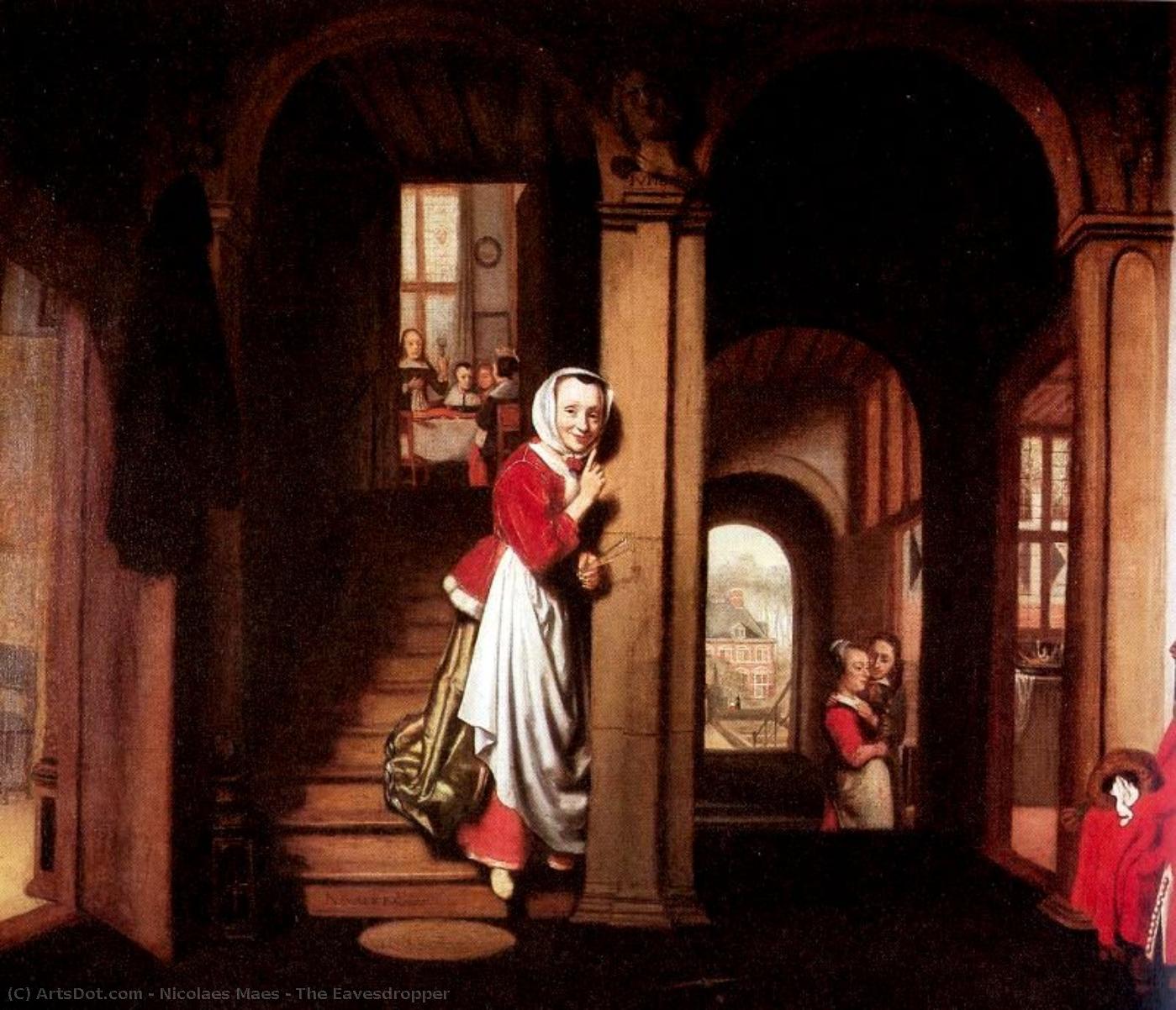 The Eavesdropper — Nicolaes Maes