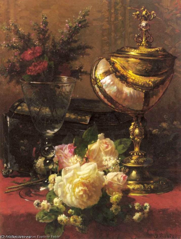A Bouquet Of Roses And Other Flowers — Jean Baptiste Robie