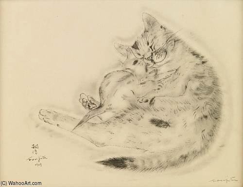 From A Book Of Cats — Léonard Tsuguharu Foujita