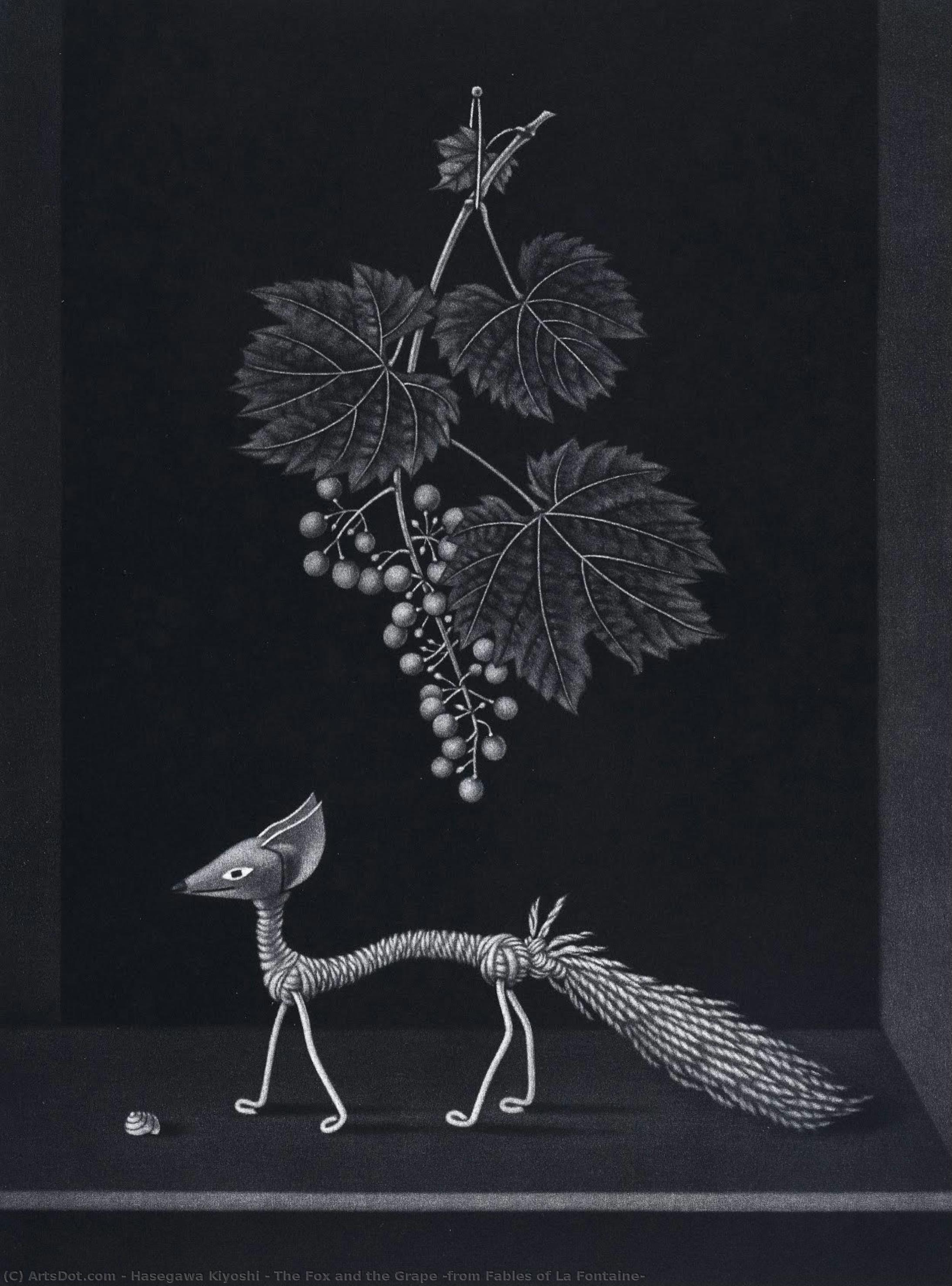 The Fox And The Grape (from Fables Of La Fontaine) — Hasegawa Kiyoshi