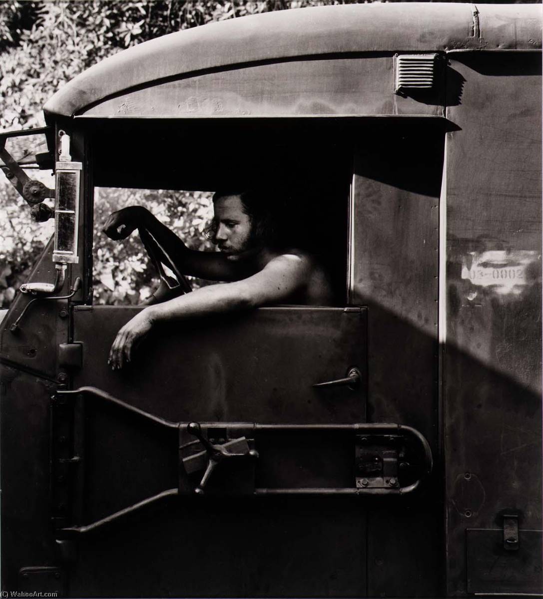 Jim And Door, Westwood, California, From The Series The Great American Bus Trip — Pol Hercof