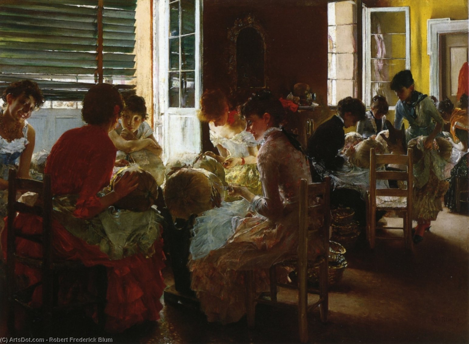 Venetian Lace Makers (also Known As Venetian Lace Workers) — Robert Frederick Blum