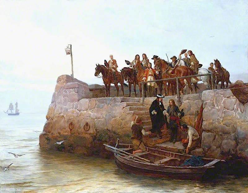 A Lost Cause Flight Of King James Ii After The Battle Of The Boyne — Andrew Garrick Gow