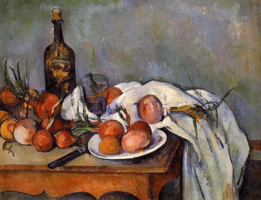 Still Life With Red Onions — Поль Сезанн