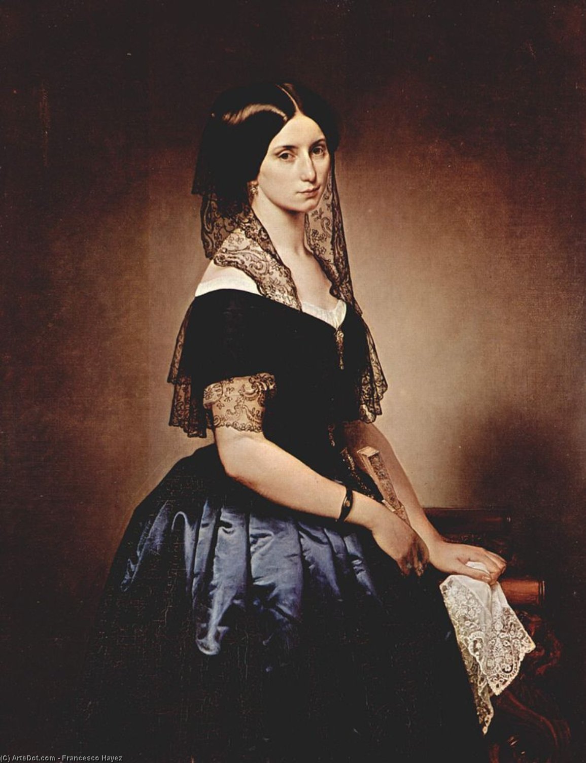 Portrait Of Antoniet Tarsis Basilico — Francesco Hayez