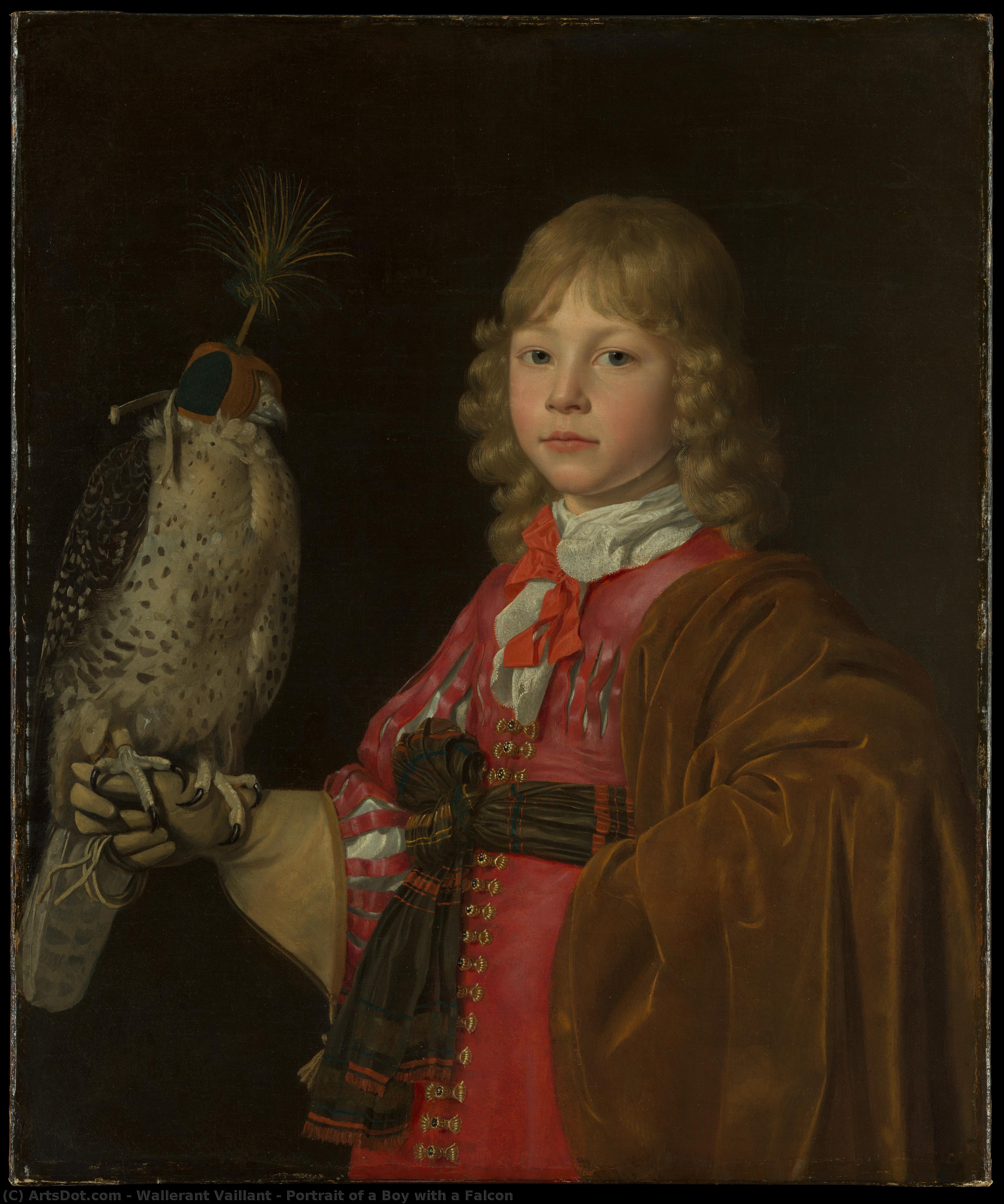 Portrait Of A Boy With A Falcon — Wallerant Vaillant