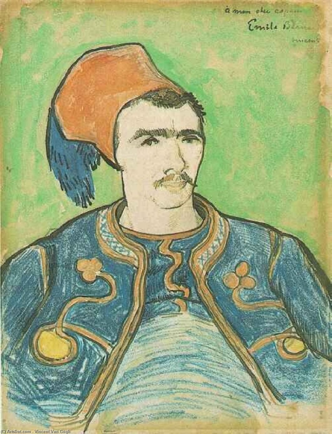 The Zouave Half Length — Vincent Willem Van Gogh