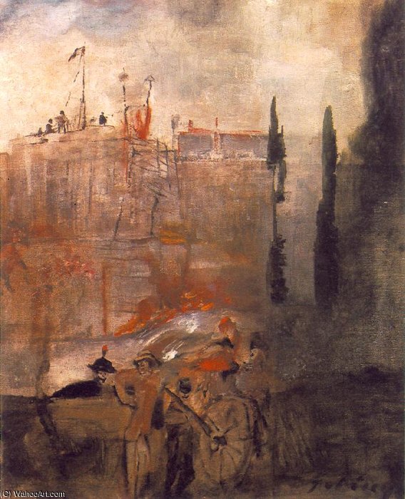 Siege Of A Castle — Gulacsy Lajos Kalman