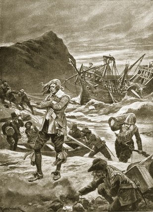 Wrecked Upon The Bermudas — Richard Caton Woodville