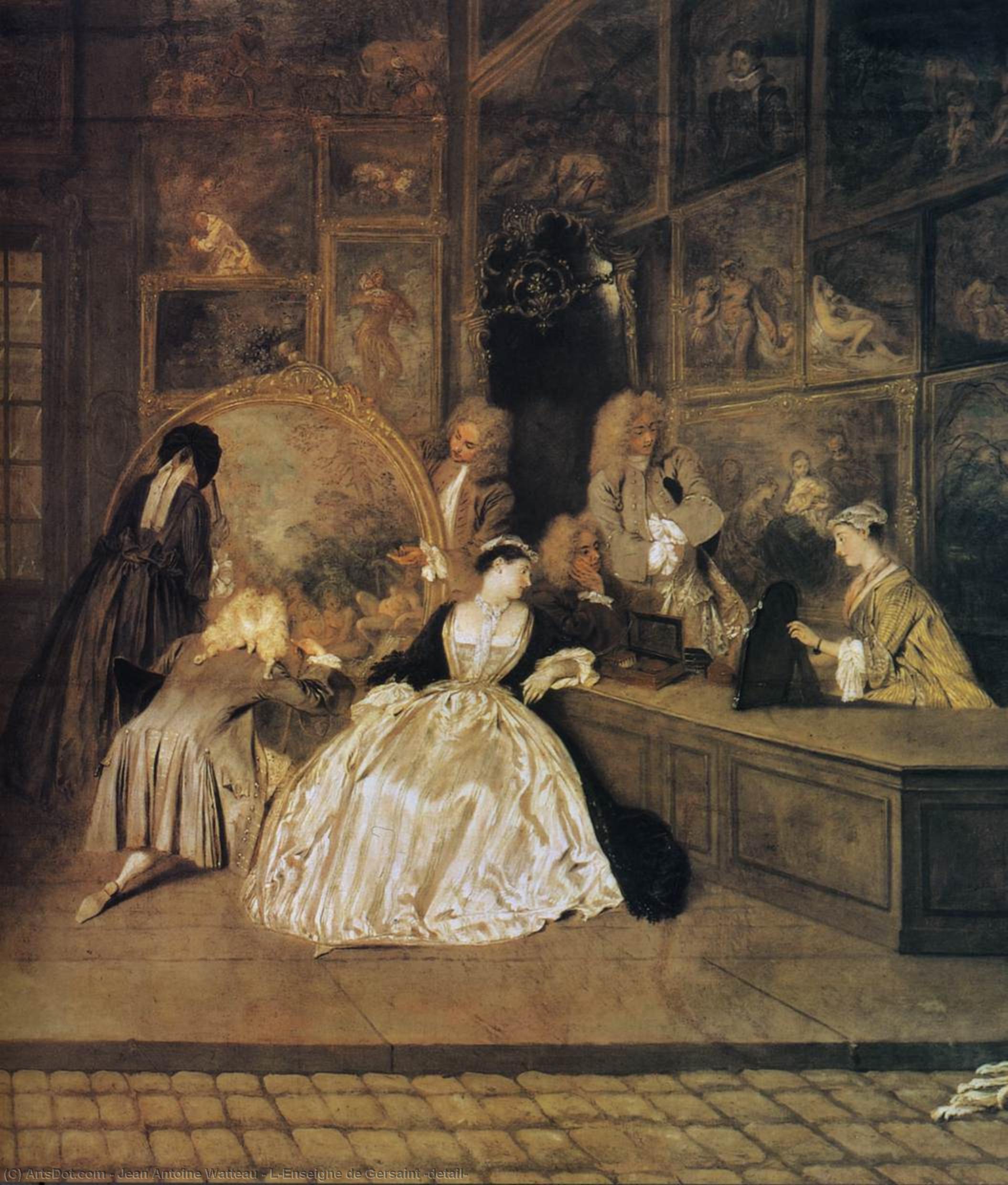 L'enseigne De Gersaint (detail) — Jean-antoine Watteau
