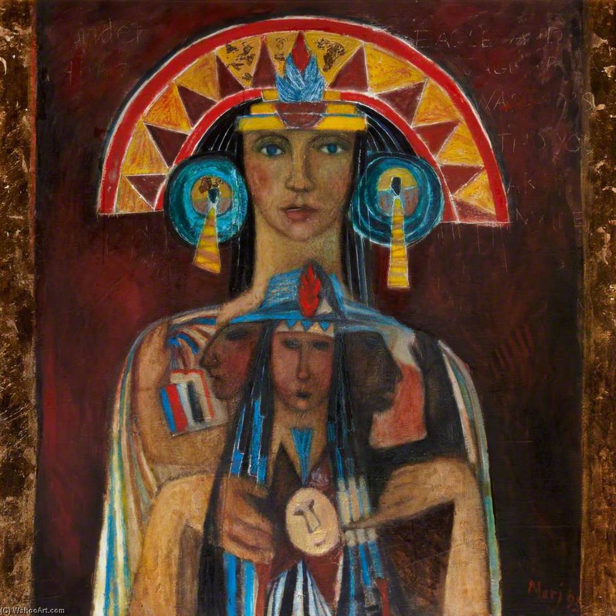 Eagle And Jaguar (sun Goddess) — Marj Bond