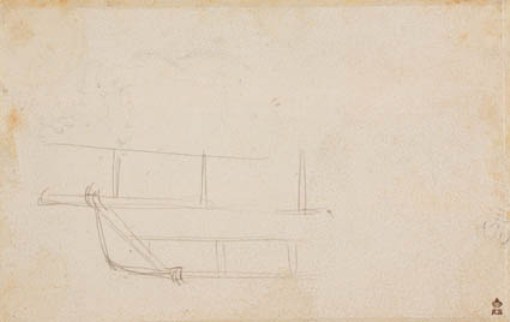 A Wooden Construction And The Tree Of Knowledge. Traces Of Pen And Black Ink At Lower Left. — Hans Baldung