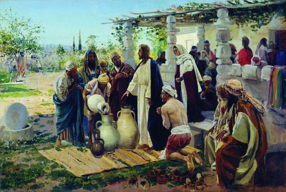 Miracle At Cana — Vladimir Yegorovich Makovsky
