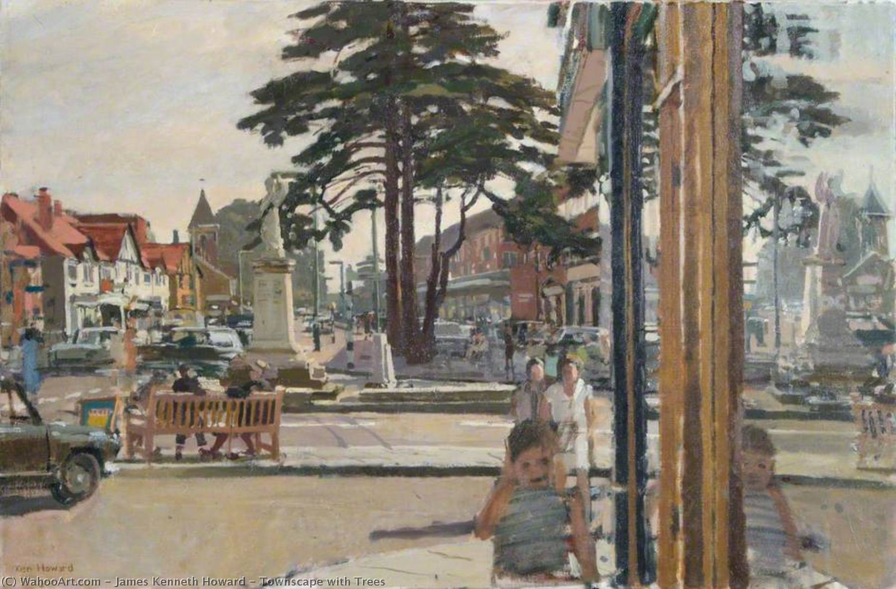 Townscape With Trees — James Kenneth Howard