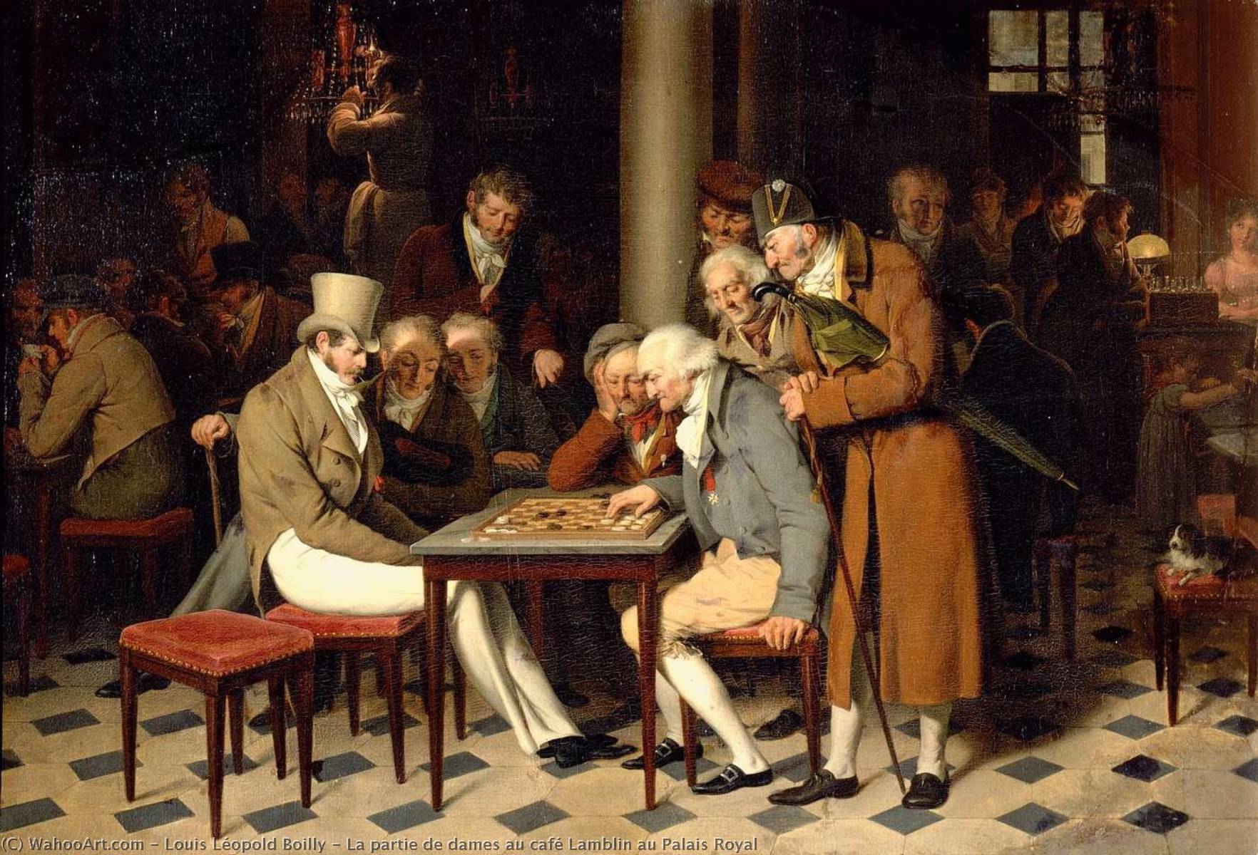 La Partie De Dames Au Café Lamblin Au Palais Royal — Louis Léopold Boilly