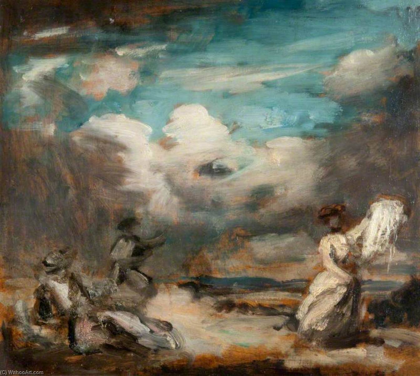 Flying Kites (sketch For Bourton House Decorations) — Philip Wilson Steer