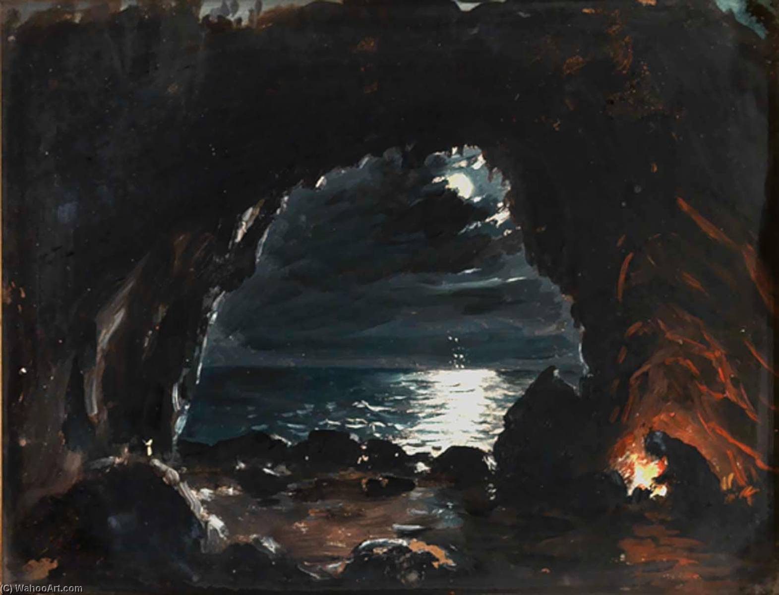 Cave Scene — John O'brien Inman