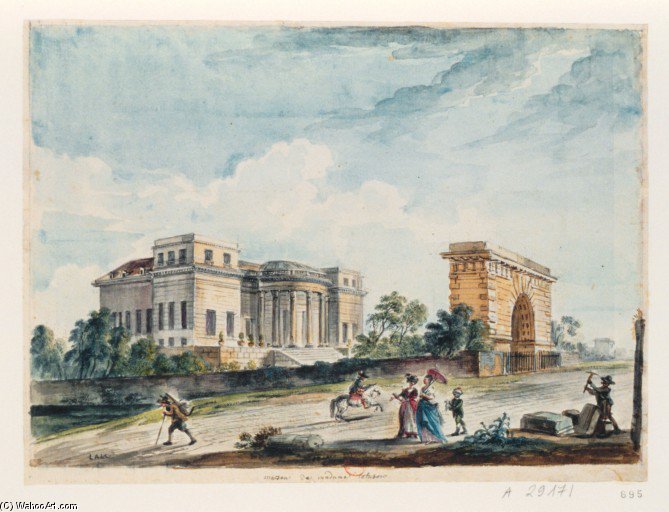 Hotel Thellusson Avec Son Entree Triomphale — Jean Baptiste Lallemand