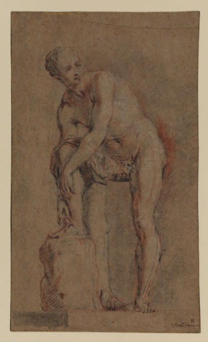 Study Of An Antique Statue — Jean-antoine Watteau