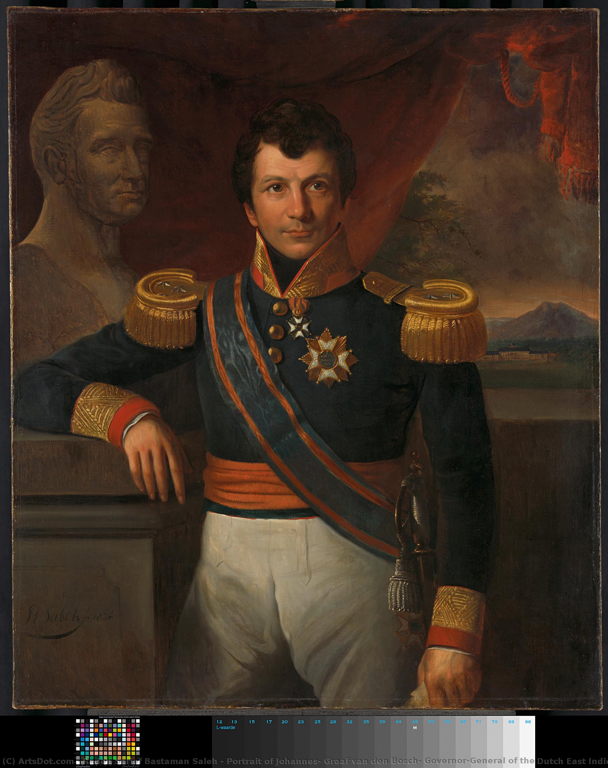 Portrait Of Johannes, Graaf Van Den Bosch, Governor-general Of The Dutch East Indies, Raden Sarief Bastaman Saleh, 1836 — Raden Sarief Bastaman Saleh