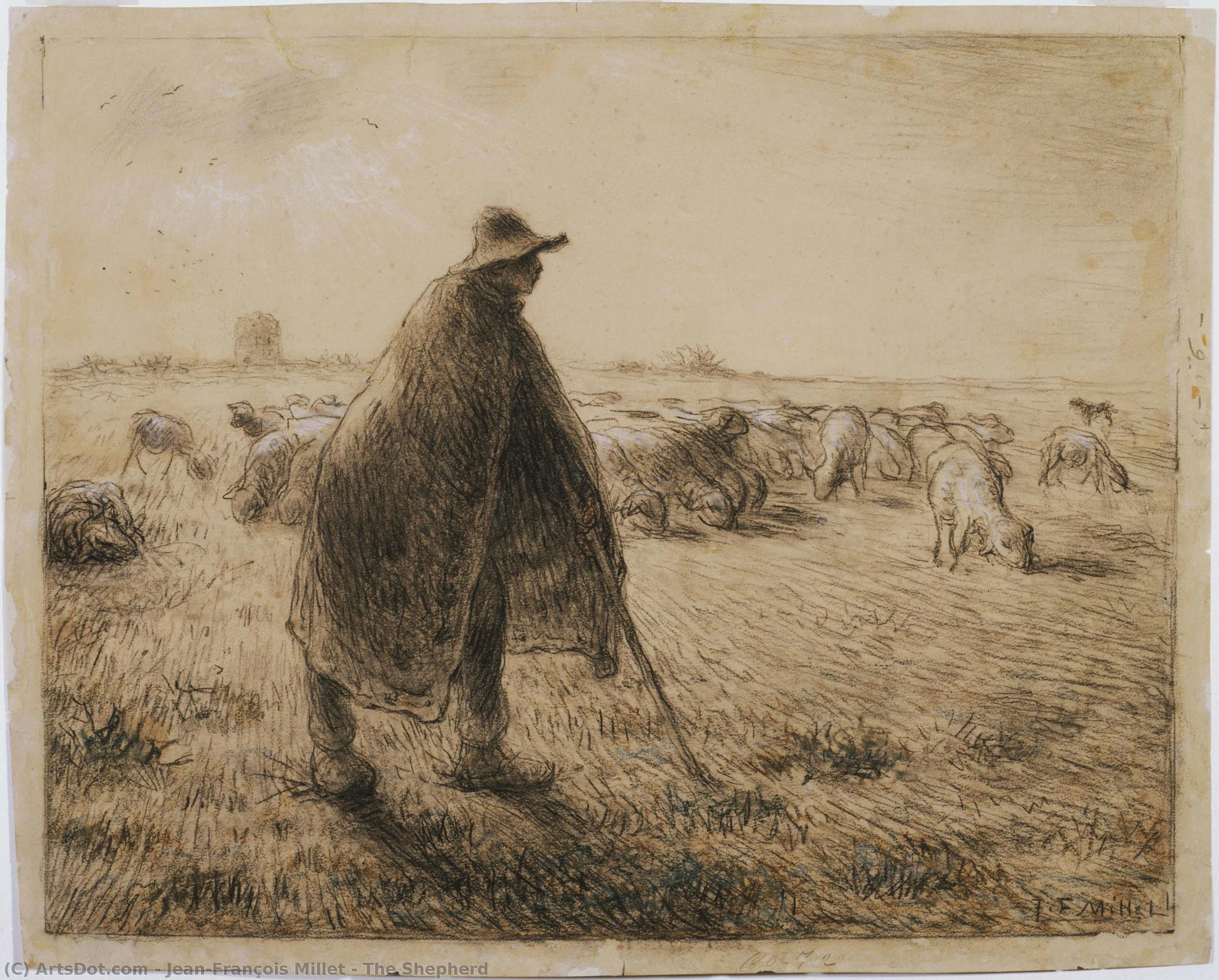 The Shepherd — Jean-françois Millet