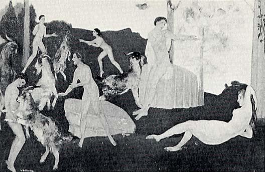 In Praise Of Green, (painting) — Arthur B. Davies