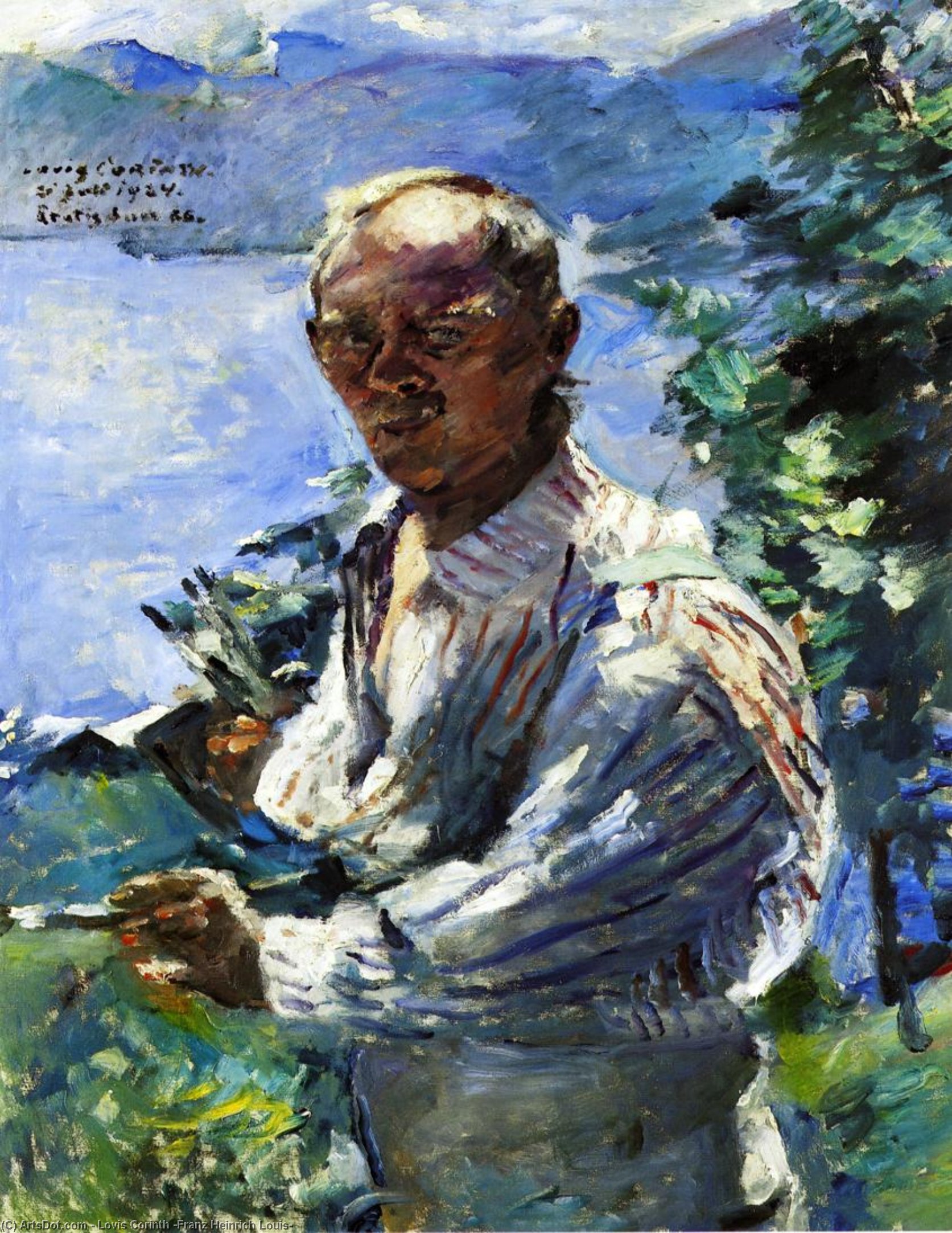 Large Self Portrait At The Walchensee — Корнит Ловис