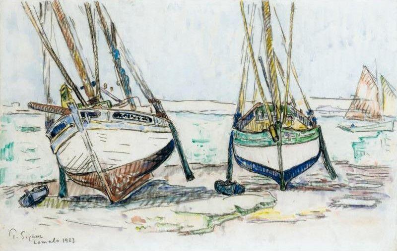 Bateaux De Pêche, Lomalo — Paul Signac