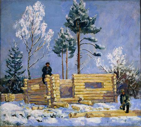 The Construction Of Bathhouse — Петр Кончаловский