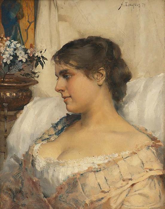 In The Boudoir — Albert Edelfelt