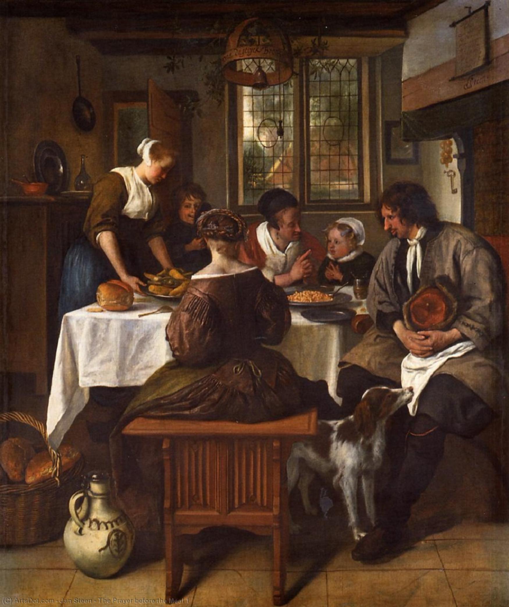 The Prayer Before The Meal 1 — Jan Havickszoon Steen