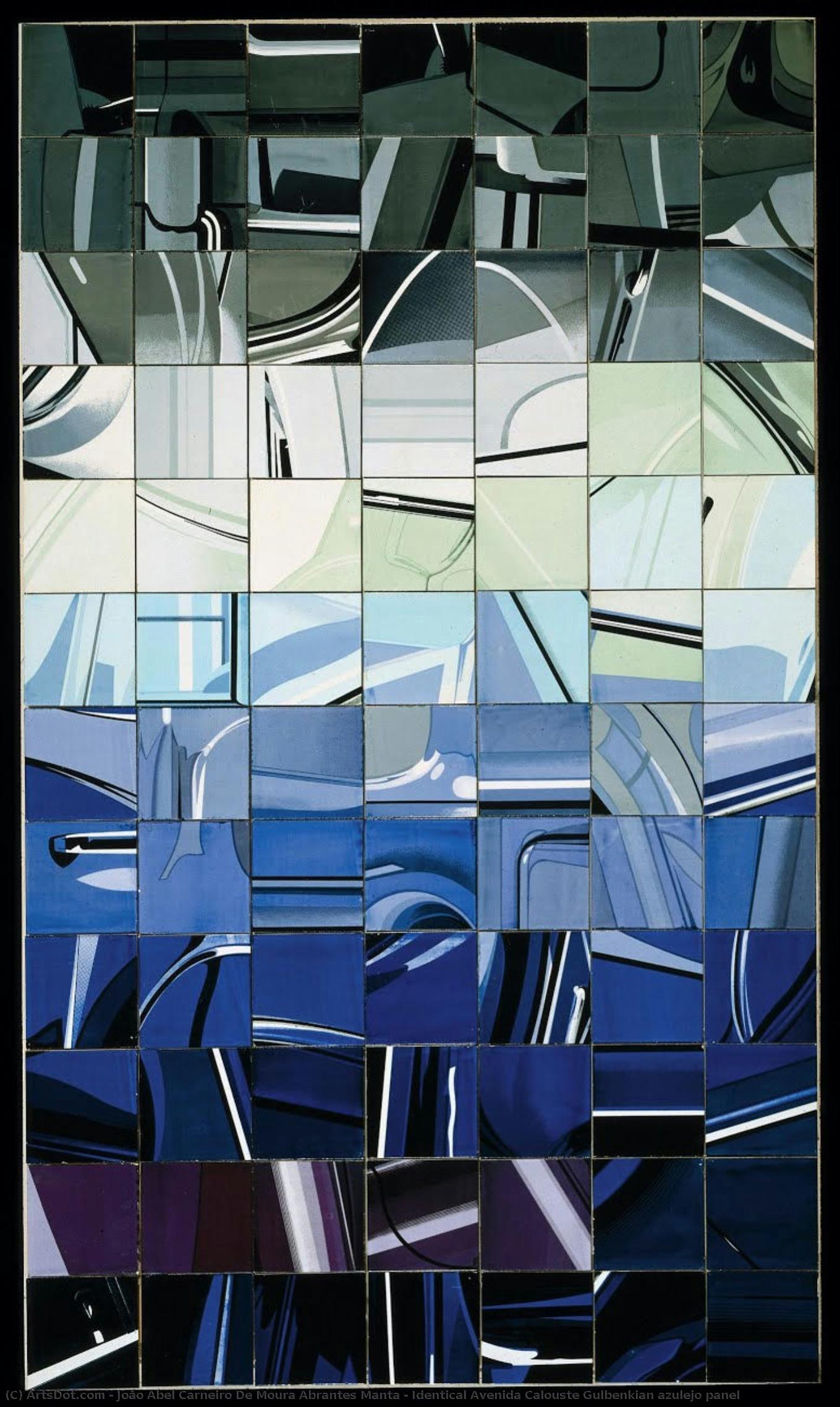 Identical Avenida Calouste Gulbenkian Azulejo Panel — João Abel Carneiro De Moura Abrantes Manta