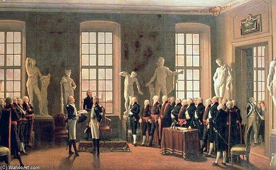 Gustav Iv Adolf''s Visit To The Academy Of Fine Arts In — Pehr Hilleström