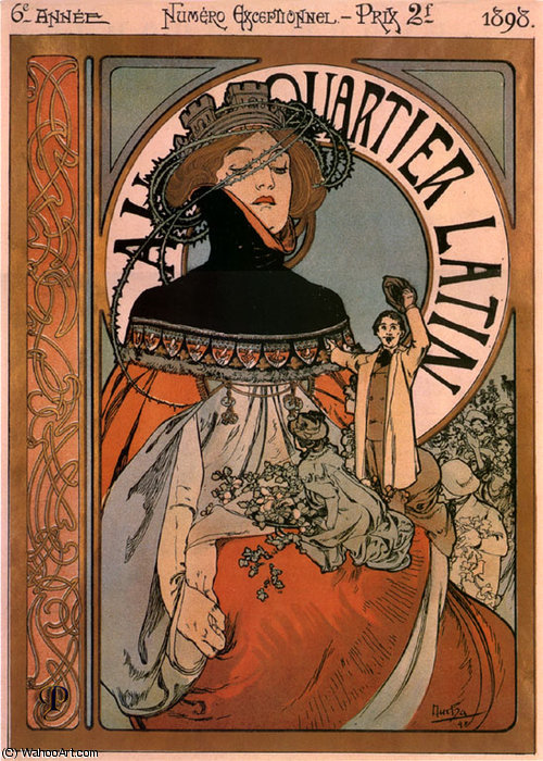 A Quartier Latin — Alphonse Mucha