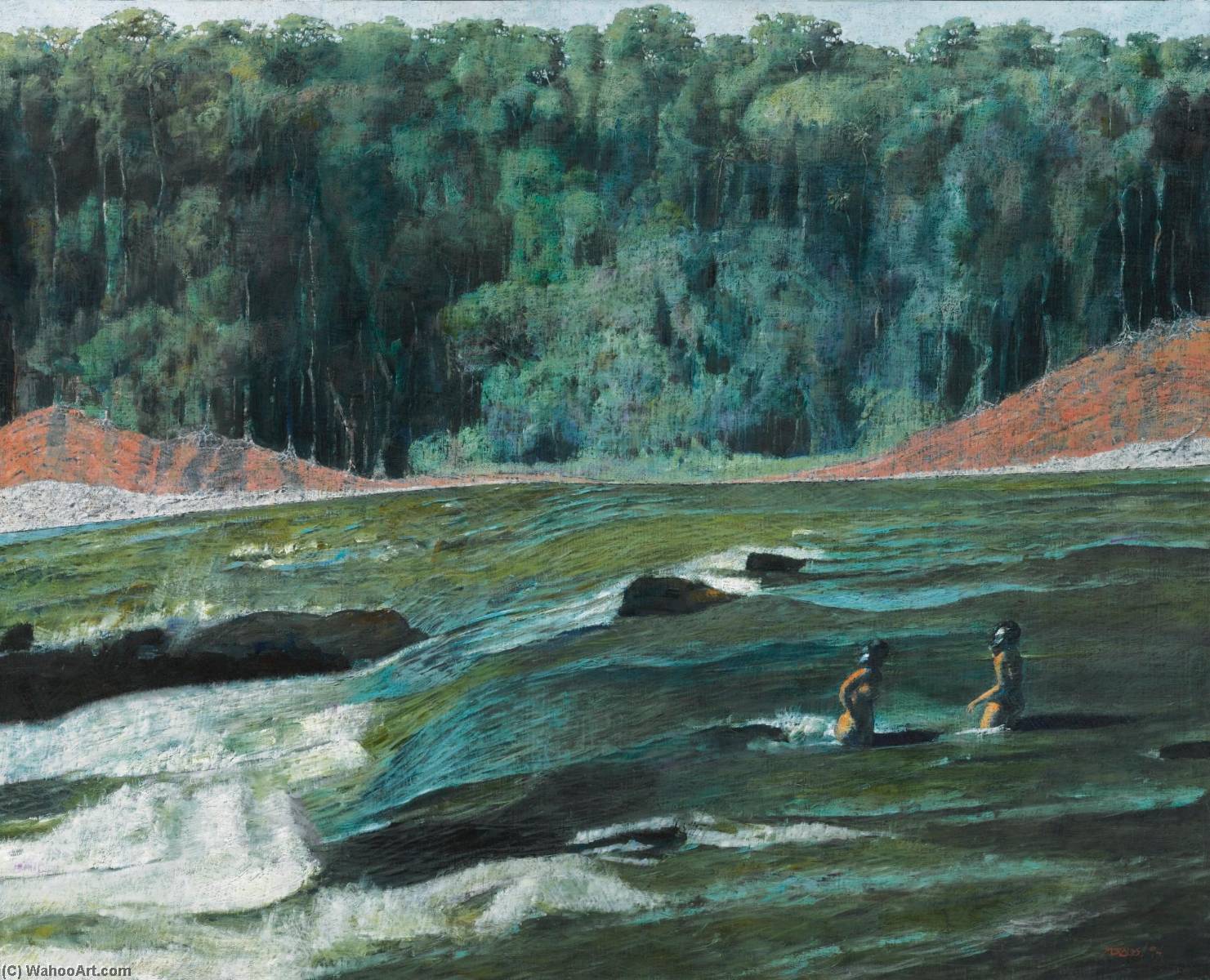 Deux Baigneuses Aux Rapides — Armando Morales
