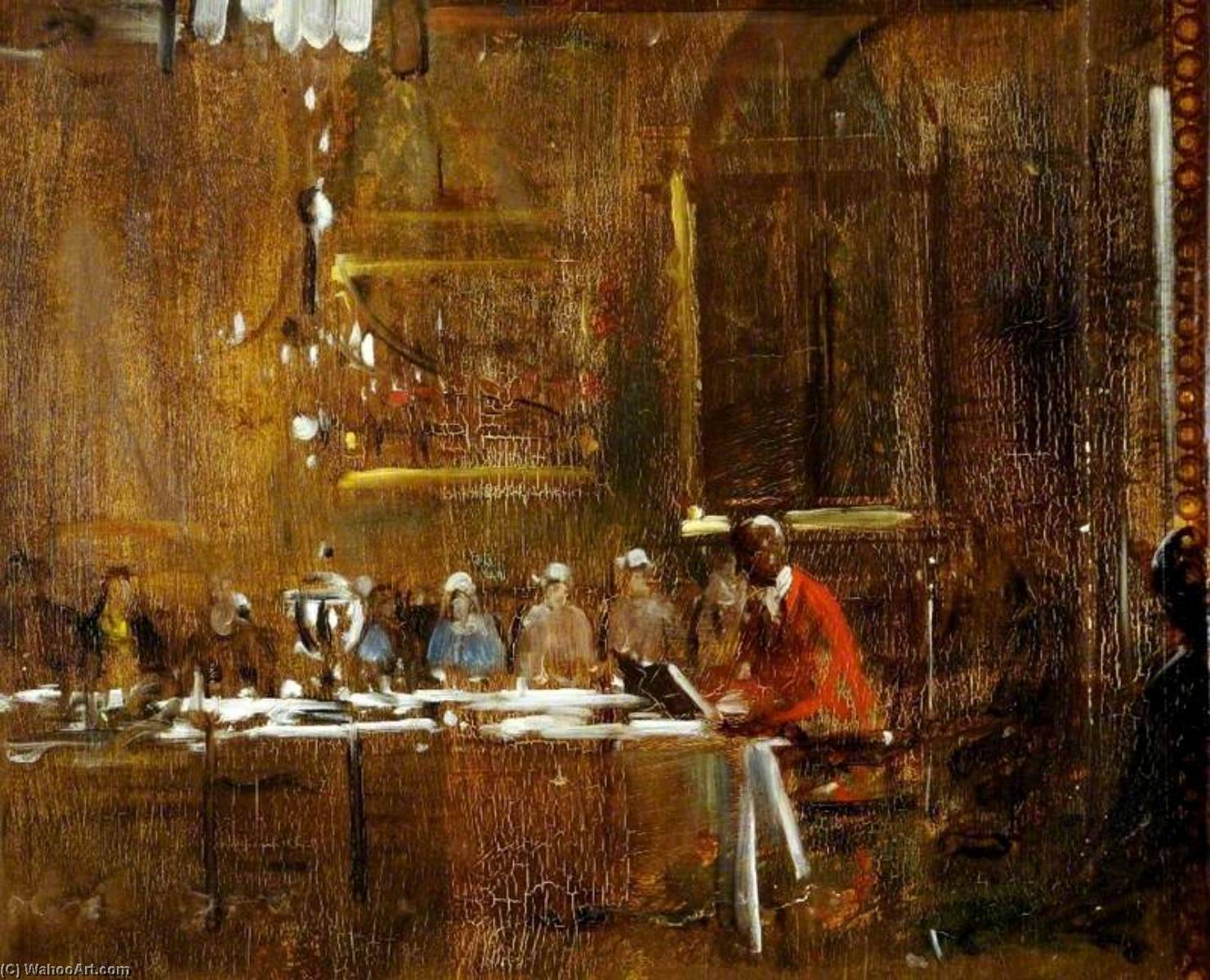 Study For 'the Squire' (detail) — Frederick William Elwell