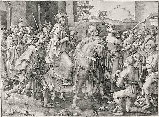 The Triumph Of Mordecai — Lucas Van Leyden