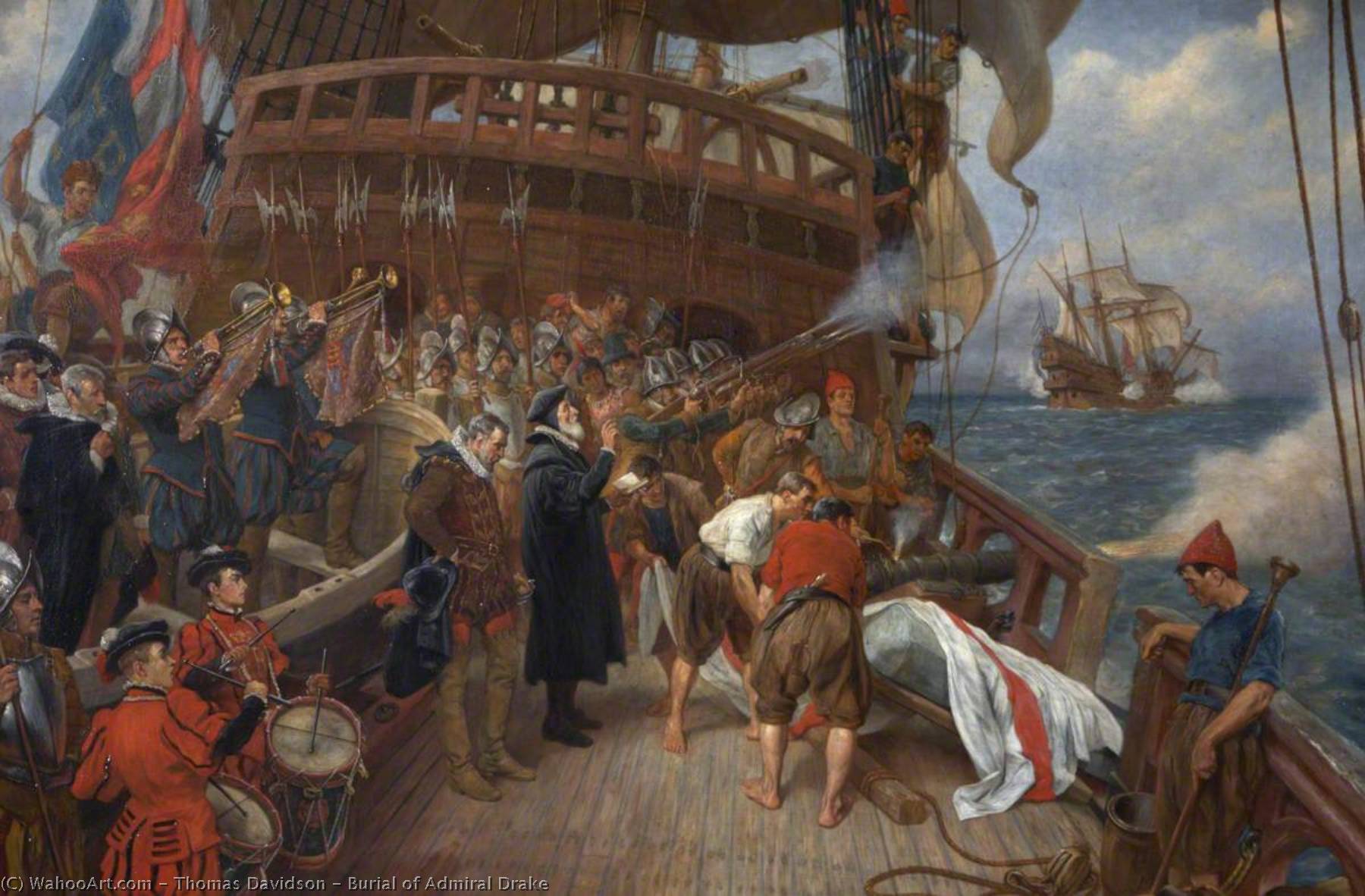 Burial Of Admiral Drake — Thomas Davidson