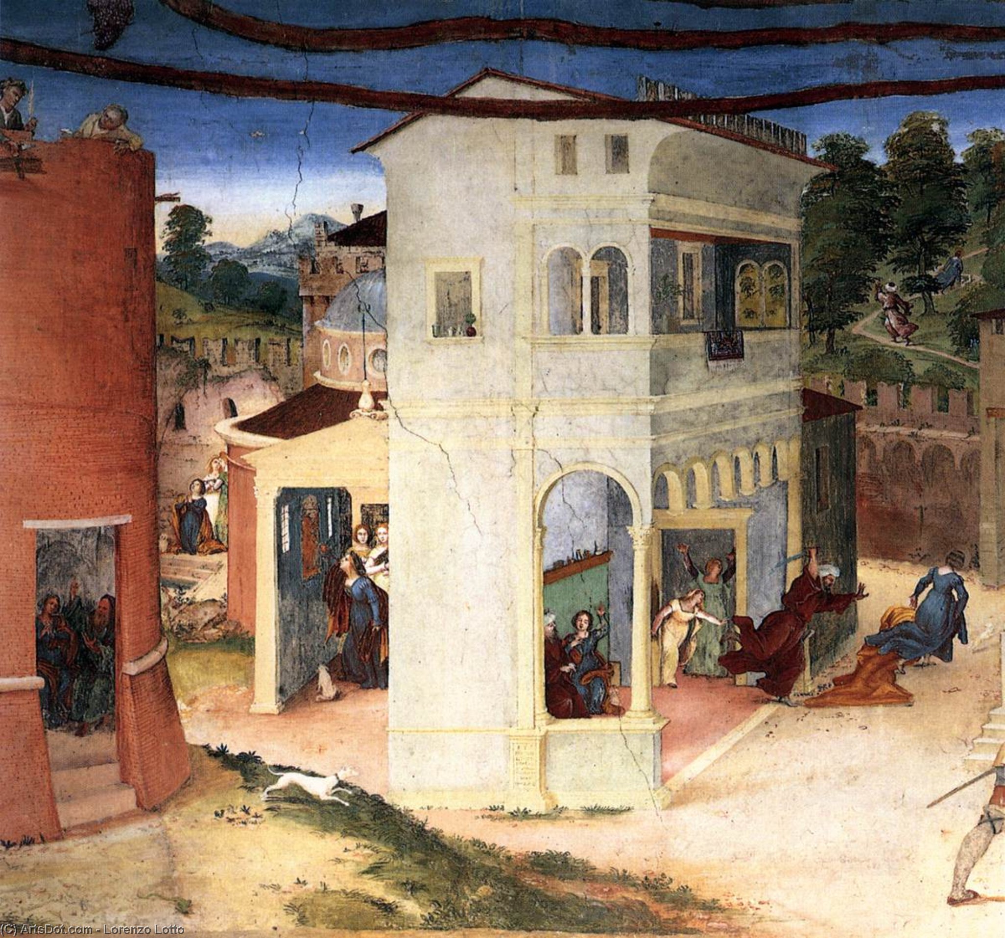 Legend Of St Barbara (detail) — Lorenzo Lotto