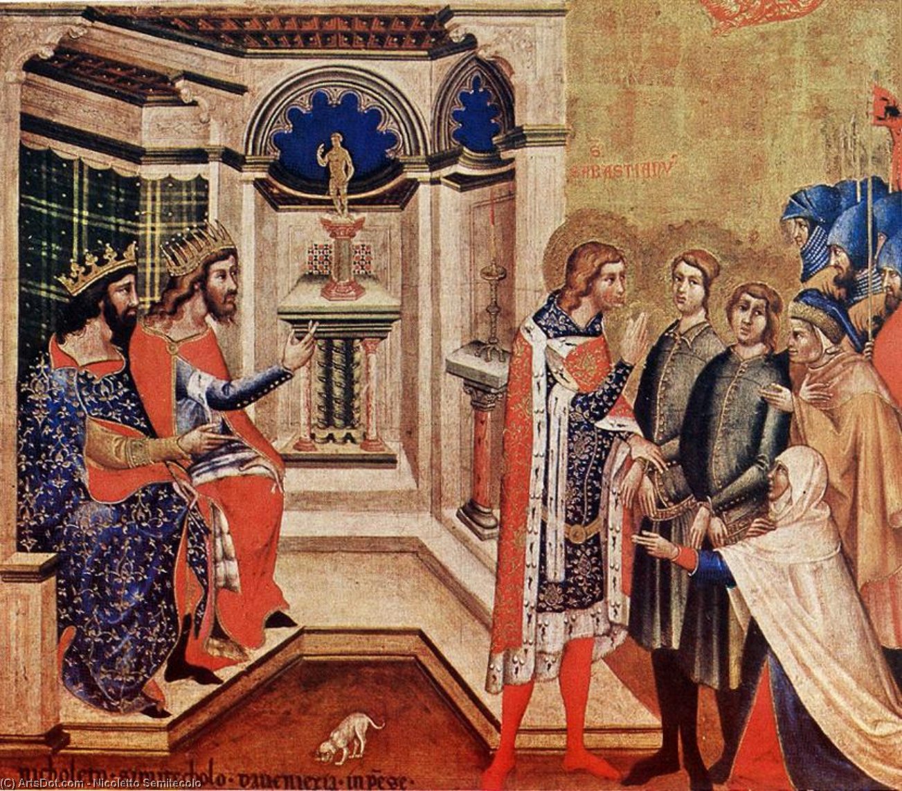 Two Christians Before The Judges — Nicoletto Semitecolo