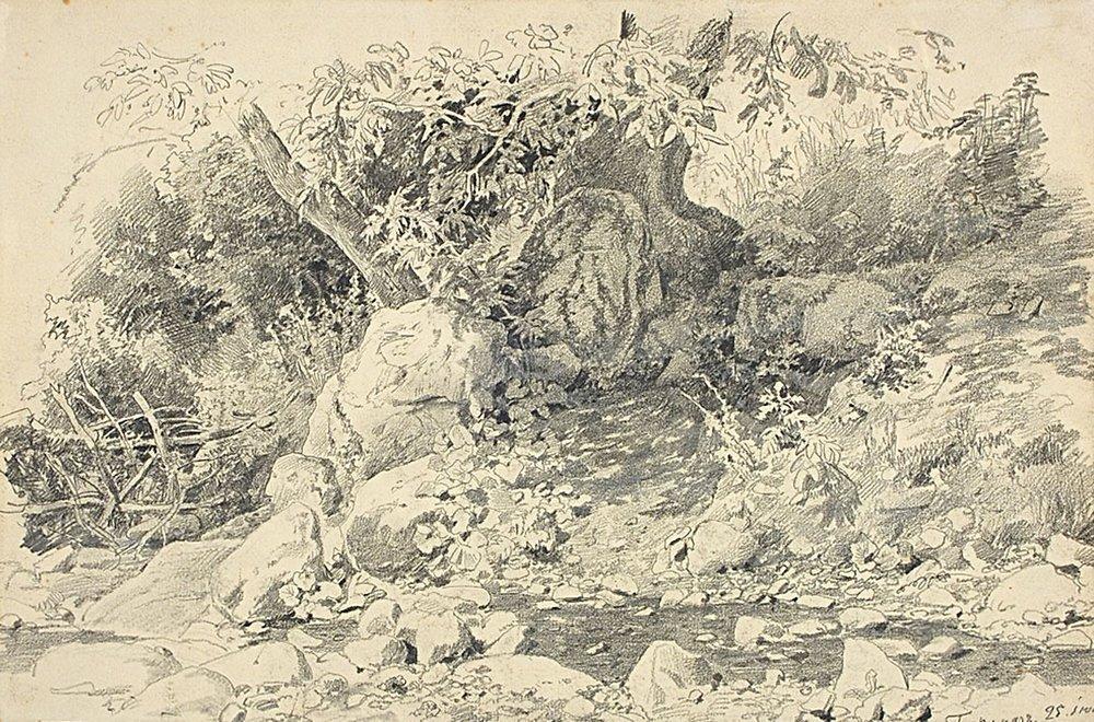Creek In Gurzuf — Ivan Ivanovich Shishkin