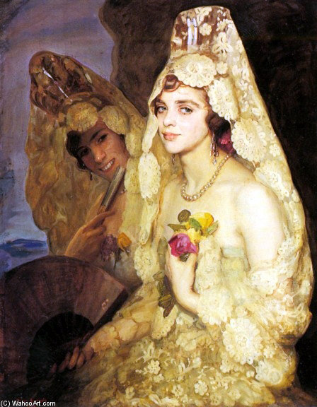Woman With Mantilla - — Anselmo Miguel Nieto