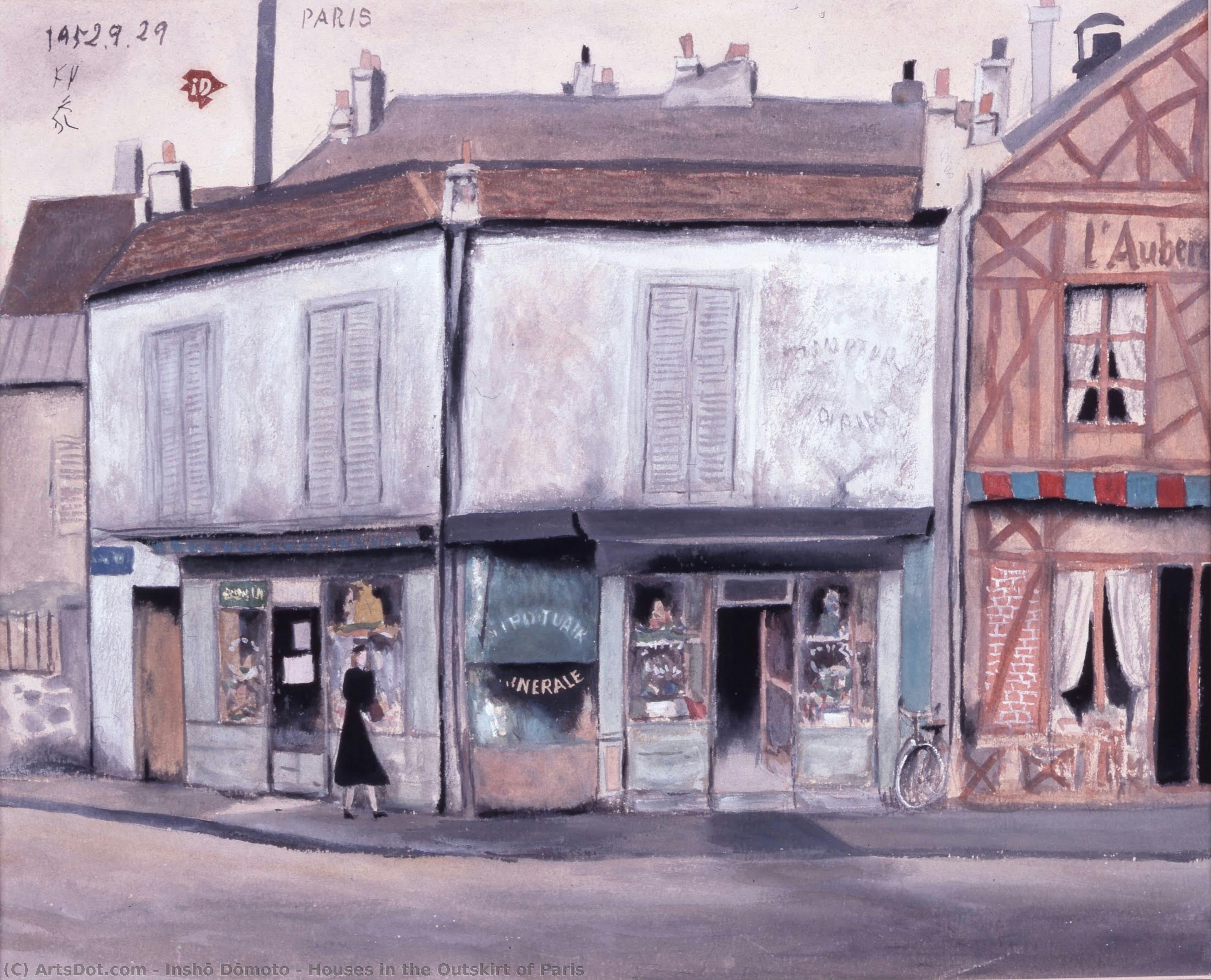 Houses In The Outskirt Of Paris — Inshō Dōmoto