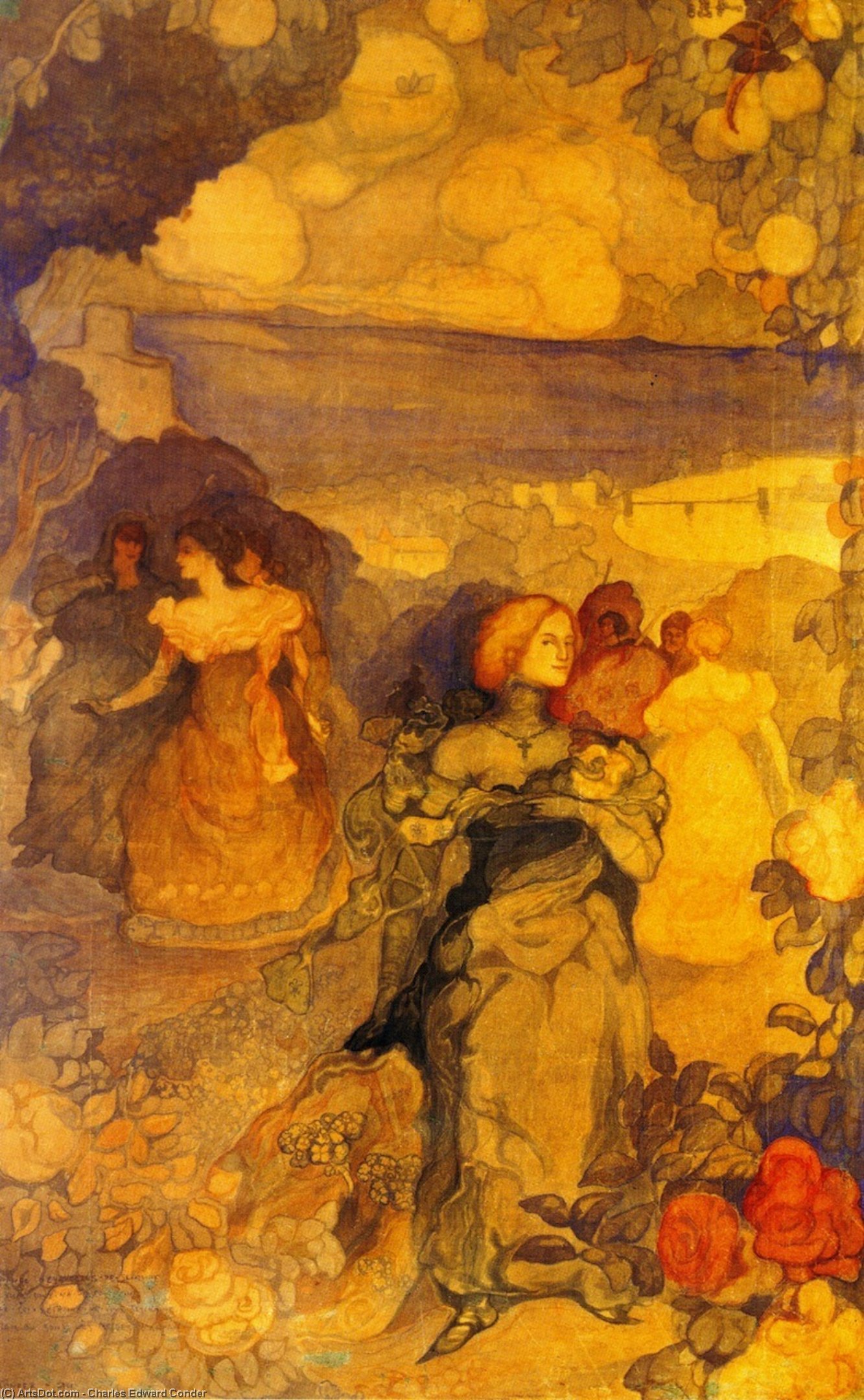 Homage A Villon — Charles Edward Conder