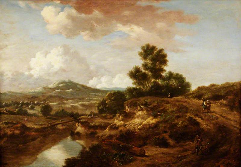 Landscape With A River And A Bridge — Jan Jansz Wijnants