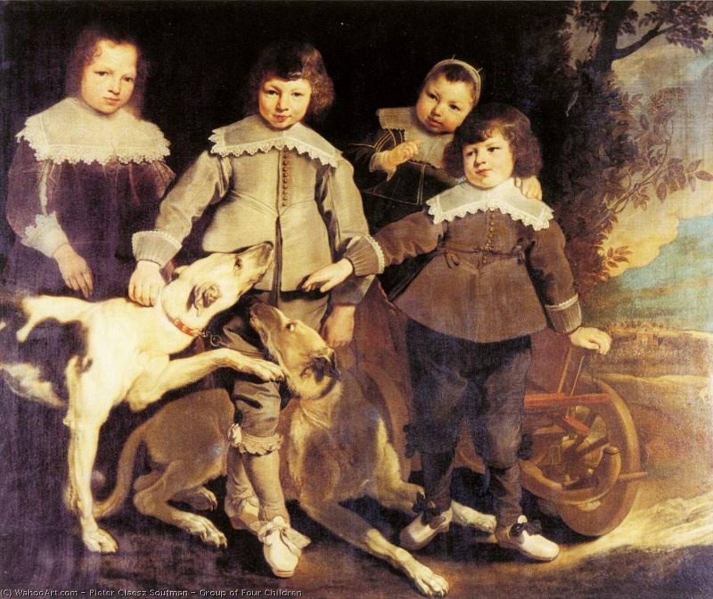 Group Of Four Children — Pieter Claesz Soutman