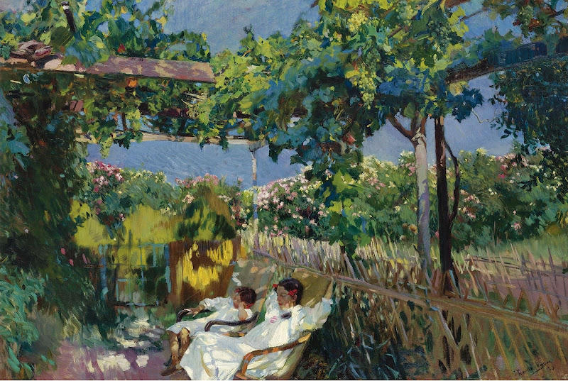 Siesta In The Garden — Joaquín Sorolla Y Bastida