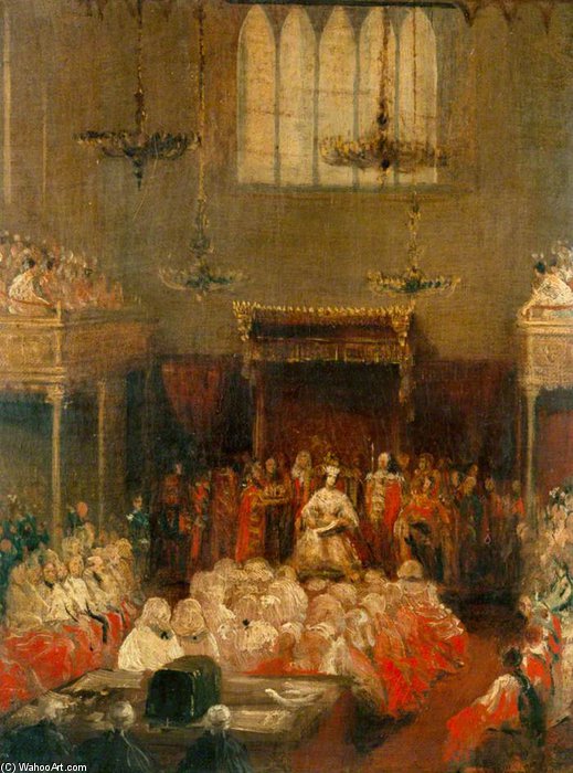 Queen Victoria Opening Parliament — George Hayter