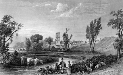 Roman Station At Chipping Hill — William Henry Bartlett