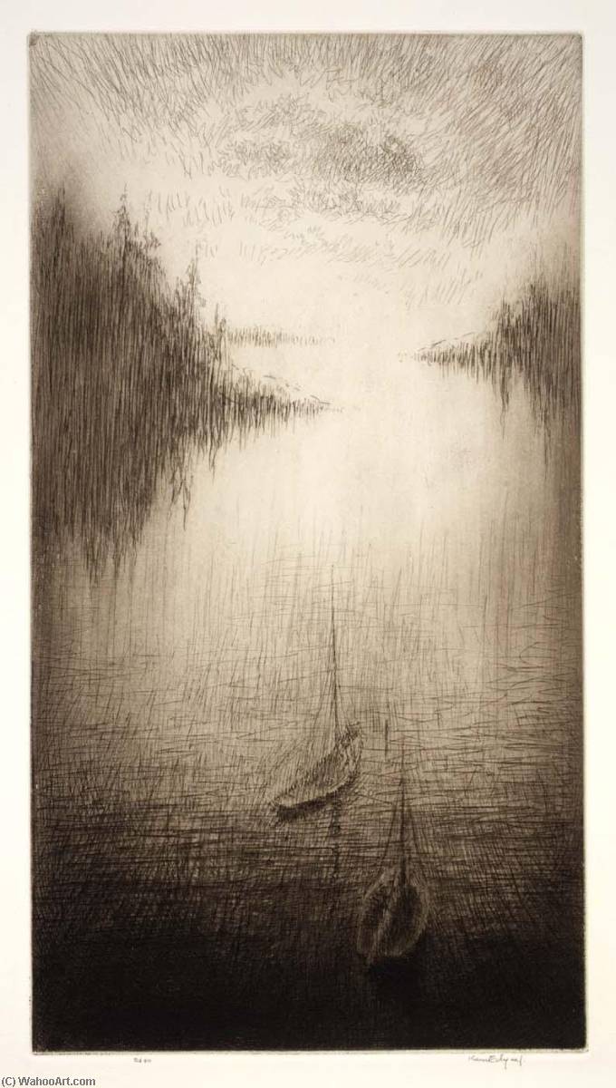 Night, High Island, Maine — Kerr Eby